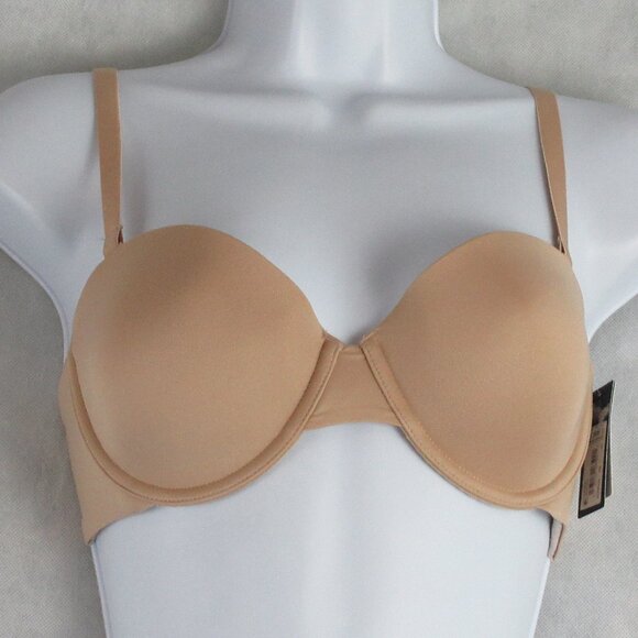 GAP GapBody Women's Everyday Essentials Multiway T-Shirt Bra, Brush Beige, 32D - Picture 1 of 7